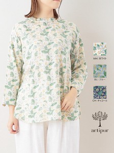 Button Shirt/Blouse Satin Pudding Spring/Summer Cotton Mimosa