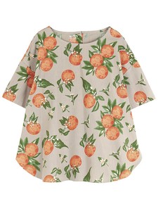 Button Shirt/Blouse Pudding Bird Spring/Summer Cotton