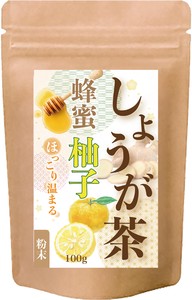 はちみつ柚子しょうが茶  ジンジャーはちみつ柚子 インスタント  からだも心も温まる生姜の紅茶  100g