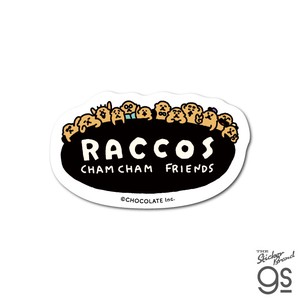 ラッコズ ダイカットミニステッカー ロゴ キャラクター RACCOS ステッカー トレンド 人気 RAC007