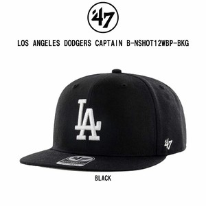 47BRAND(フォーティーセブンブランド)キャップ 野球帽 ベースボール MLB ドジャース B-NSHOT12WBP-BKG