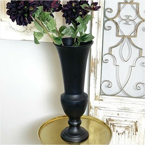 クラシックモダン・花瓶（傘立て）・ブラック 花びん フラワースタンド 黒