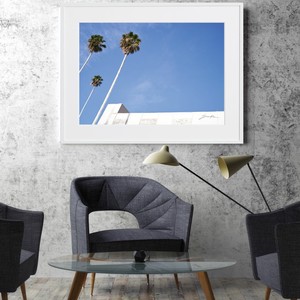 【おしゃれアートポスター】ロサンゼルス LA ヤシの木 空 風景 景色 写真 photo A4 A3 A2