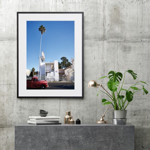 【おしゃれアートポスター】ロサンゼルス LA ヤシの木 車 風景 景色 photo A4 A3 A2