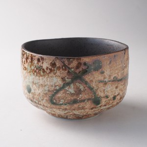 カイラギ織部　抹茶碗　美濃焼（日本製）