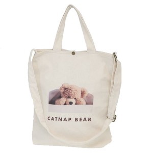 【トートバッグ】デザインショルダートートバッグ catnap bear