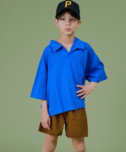 Kids' Suit Plain Color T-Shirt Mixing Texture Setup
