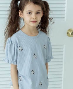 Kids' Short Sleeve Shirt/Blouse Floral Pattern Embroidered