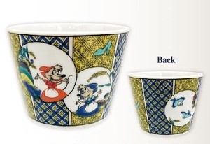 Kutani ware Rice Bowl marimo craft Japanese Buckwheat Chops Desney Cinderella