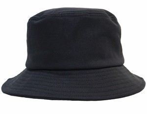 【大きいサイズ帽子 約65cm】バケットハット 無地 シンプル 内側迷彩柄 ブラック