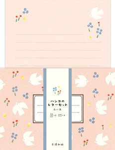 ハンコのレターセット　白い鳥［古川紙工］