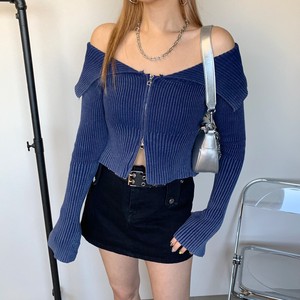 Sweater/Knitwear Pullover Off-The-Shoulder 【2024NEW】