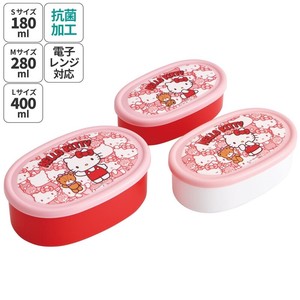 Bento Box Hello Kitty Skater 3-pcs set Made in Japan