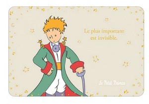 箔押し加工　Le Petit Prince 星の王子様　ポストカード■フランス直輸入