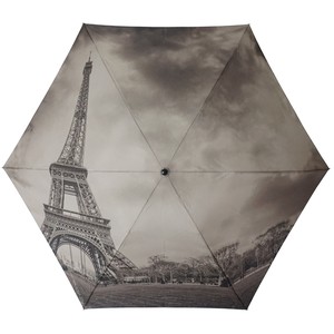 55cm 全面プリント折りたたみ傘　世界の風景フォトプリント-パリ（フランス）