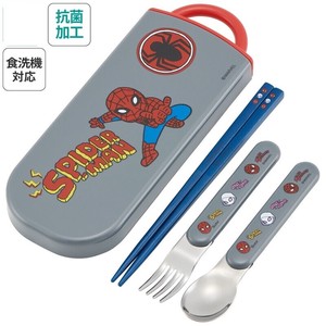 【スケーター】抗菌食洗対応トリオセット　【スパイダーマン　POP COMICS】 日本製