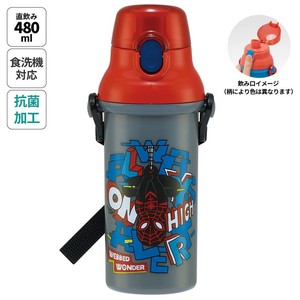 【スケーター】抗菌直飲プラボトル　【スパイダーマン　POP COMICS】日本製