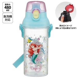 Water Bottle Ariel Skater Dishwasher Safe M Clear Made in Japan