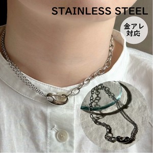Stainless Steel Chain Necklace sliver Stainless Steel Ladies'