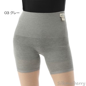 针织短裤 丝绸 女士用 5分裤 日本制造