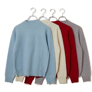 Sweater/Knitwear Knitted Mock Neck Cashmere