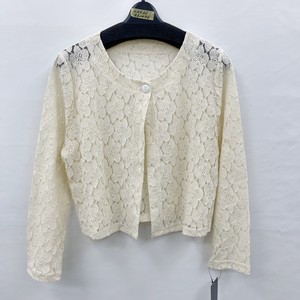 Bolero Jacket All-lace Spring/Summer Buttons Cardigan Sweater 9/10 length