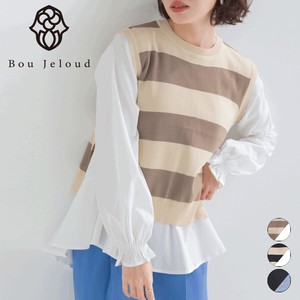 Button Shirt/Blouse Docking Sweater Vest 【2024NEW】