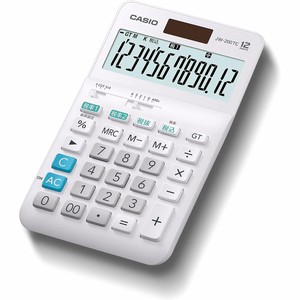 【カシオ計算機】W税率電卓 12桁 ジャストタイプ
