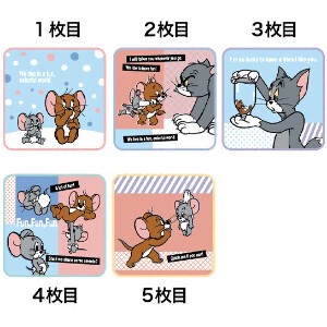 Mini Towel Colorful Tom and Jerry 5-pcs pack