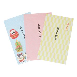 Envelope Sticker Daruma Set of 3