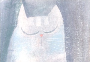 ポストカード アート ミース・ファン・ハウト「さよなら子猫」105×150mm 郵便はがき 2024新作