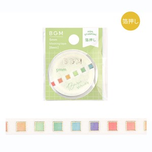 BGM Washi Tape Washi Tape Foil Stamping Check
