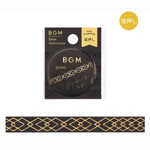 BGM Washi Tape Antique Washi Tape Foil Stamping M LIFE 5mm x 5m
