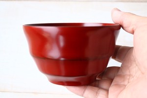 Soup Bowl Red Wooden
