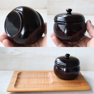 Seasoning Container Wooden Small Case