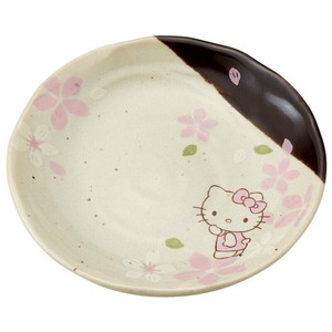 Mino ware Small Plate Cherry Blossom Hello Kitty Skater Made in Japan
