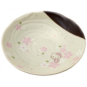 Mino ware Main Plate Cherry Blossom Hello Kitty Skater Made in Japan