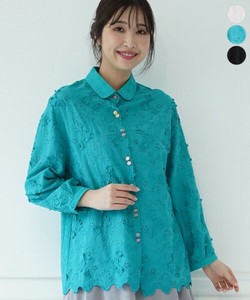 Button Shirt/Blouse Shirtwaist Colorful Buttons Embroidered 【2024NEW】