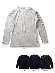 長袖接触冷感コンプレッションクル－ネックTシャツ