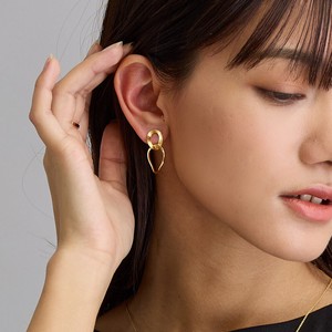 Pierced Earrings Gold Post Gold Nickel-Free Jewelry Made in Japan