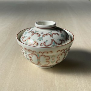 Donburi Bowl Red Gold White Arita ware Made in Japan