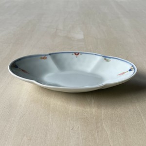 長皿 16.5cm 皿 瓔珞 青 白 スリム プレート 器 食器 木瓜 [日本製/有田焼/皿]