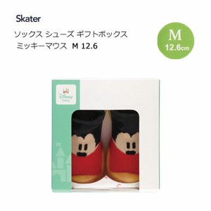 ソックス シューズ ギフトボックス Mサイズ 12.6cm   ミッキーマウス  スケーター BSSHL3G　ベビー 靴