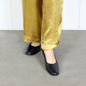 Pre-order Basic Pumps Square-toe Low-heel Genuine Leather