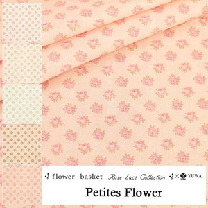 有輪商店 YUWA シャーティング ”Petites Flower”[E:ピンク] / 全5色 / 生地 布 / FB829834