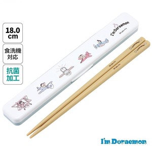 Chopsticks Doraemon Skater Antibacterial 18cm Made in Japan