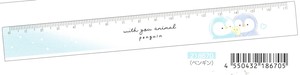 【2024年新作】【WITH YOU ANIMAL】スリム17cm定規　ペンギン　218670