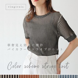 Sweater/Knitwear Colored Stripe Ladies'