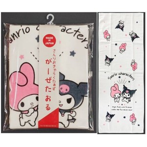 Hand Towel Sanrio My Melody Face KUROMI Made in Japan