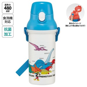 Water Bottle Mickey Dinosaur Skater Made in Japan